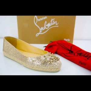 Christian Louboutin Aliochette Flat Glitter